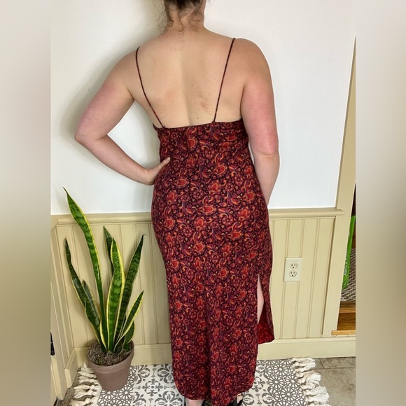 Vintage Michael Kors Paisley Slip Dress & Robe Set | Made in USA Sz S - Picture 7 of 16